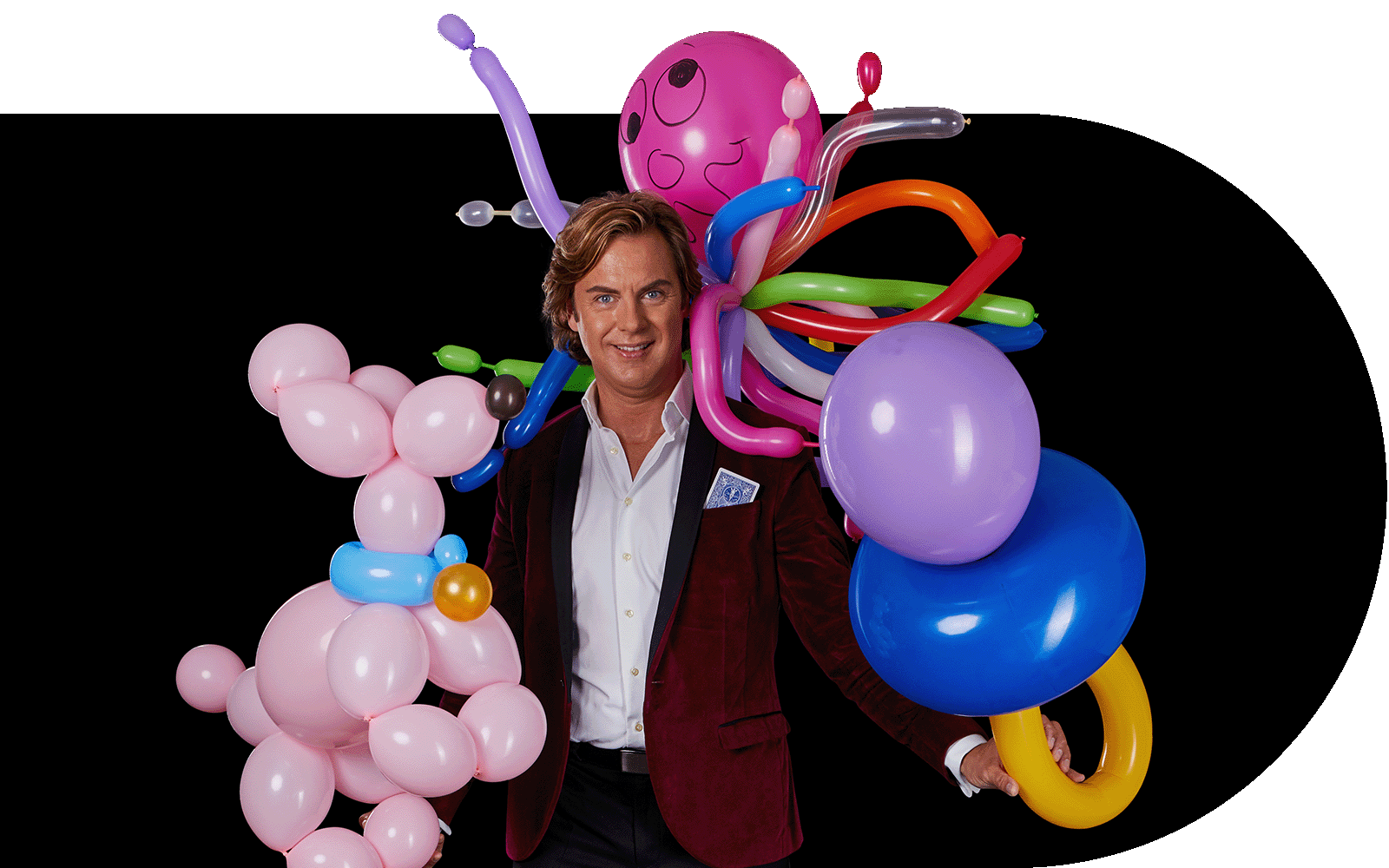 Ballonkunstenaar inhuren voor kindershows en feesten